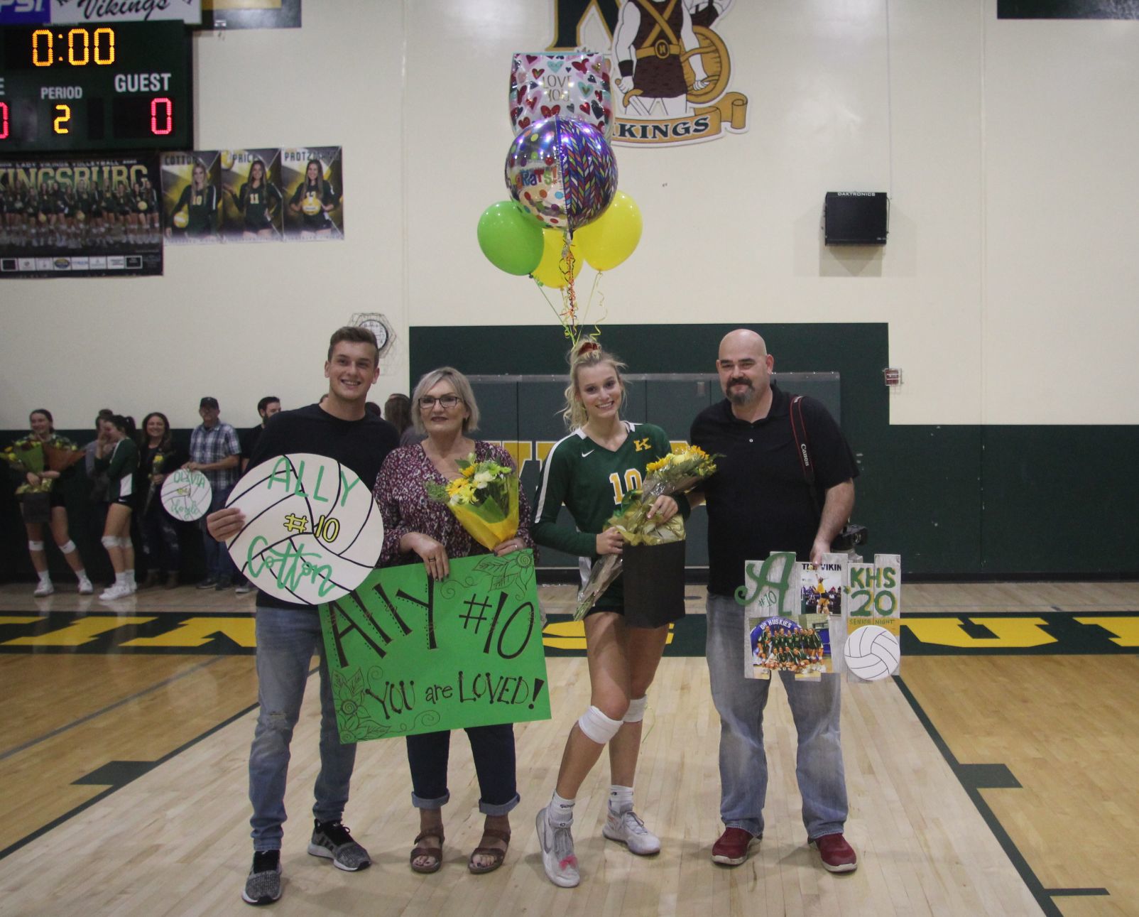 Vikings sweep the Bears on senior night